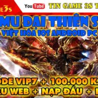 Game Mobile Private| Tân Mu Đai Thiên Sứ H5 Việt Hóa IOS Android PC Free Vip7 100K KC Code|Tingame3s